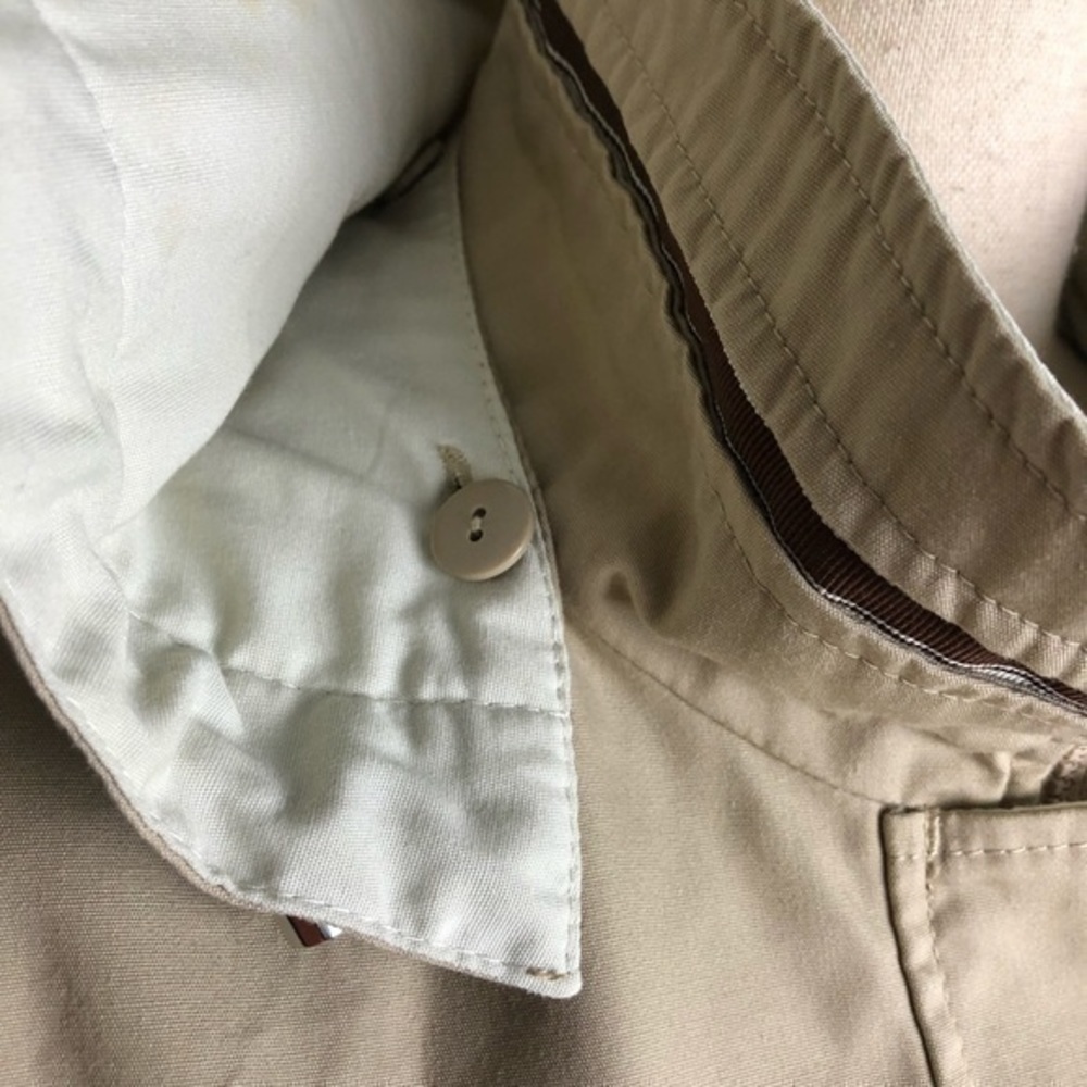 Mackintosh New England Removable Hooded High Neck Tan Anorak Jacket Size M - Picture 8 of 14